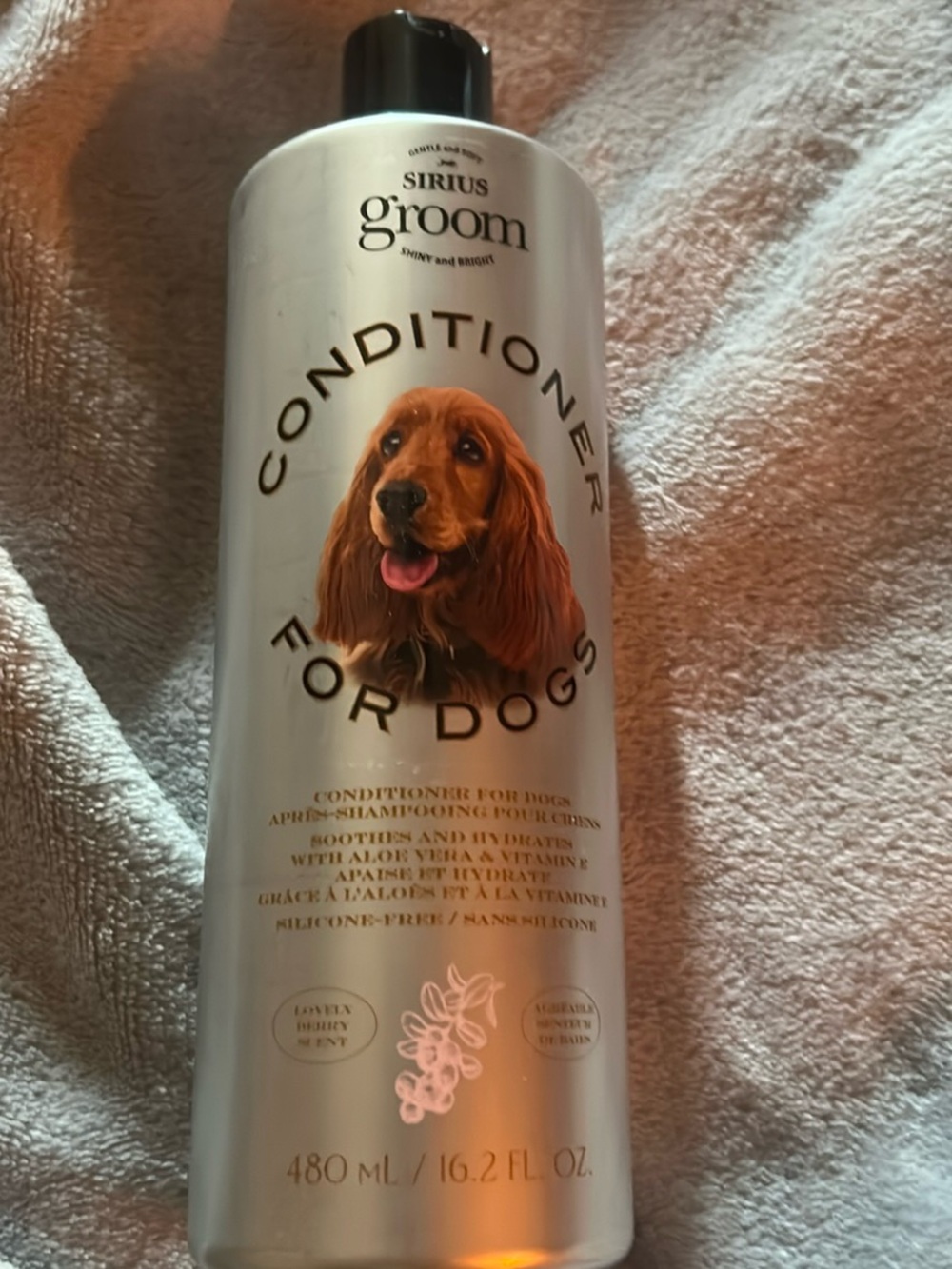 Lovely Berry Scent Gentle Conditioner for Dogs - 480 mL with Aloe & Vitamin E